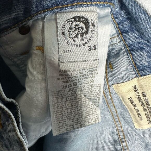 Diesel Blue Denim D-Mirk Shorts Mens Size 34 - Picture 11 of 11